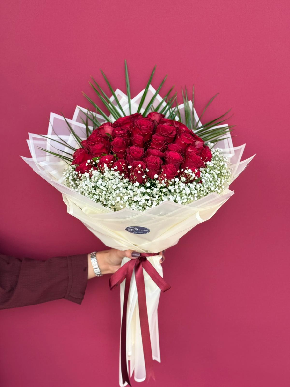 41 Canlı Gül Buketi